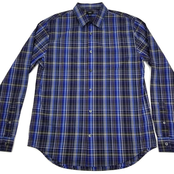 VINCE Long Sleeve Button Down Shirt Size Medium Sz - Picture 3 of 8